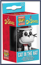 Cat in the Hat from Dr. Seuss - Pop! Keychains manufactured by Funko [Front]