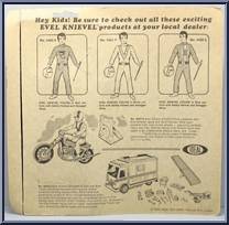 Evel Knievel (Blue Suit, Helmet B) from Evel Knievel - Basic Series manufactured by Ideal [Back]