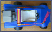 Fast Tracker (Blue) from Evel Knievel - Vehicles manufactured by Ideal [Loose]