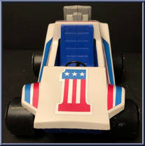 Fast Tracker (White) from Evel Knievel - Vehicles manufactured by Ideal [Loose]