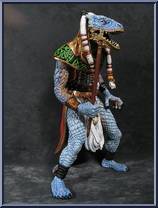 Danak Dhorentath (Blue Reptile Man) from Everquest - Basic Series manufactured by Milo's Workshop [Loose]