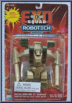 Excaliber MK VI from Exosquad Robotech - 7" Mecha manufactured by Playmates [Front]