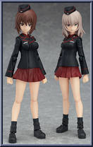 Nishizumi Maho & Itsumi Erika Set from Figma - Girls und Panzer manufactured by Max Factory [Loose]
