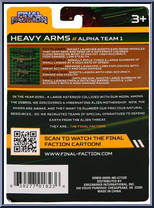 Heavy Arms (Weapons Pack) from Final Faction - Alpha Team 1 - Accessories manufactured by Greenbrier [Back]