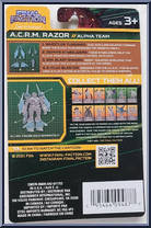 Razor (A.C.R.M.) from Final Faction - Alpha Team 1 - Accessories manufactured by Greenbrier [Back]