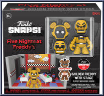 Golden Freddy with Stage from Five Nights at Freddy's - Snaps! manufactured by Funko [Front]