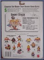 Short Stack from Food Fighters - Refrigerator Rejects manufactured by Mattel [Back]