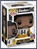 Antonio Brown (White Jersey) (Steelers) from Football - Pop! Vinyl Figures manufactured by Funko [Front]