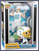 Justin Herbert (Chargers) from Football - Pop! Trading Cards manufactured by Funko [Front]