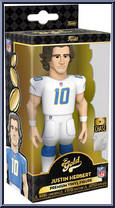 Justin Herbert (White Jersey) (Chargers) from Football - Vinyl Gold - 5" Scale manufactured by Funko [Front]
