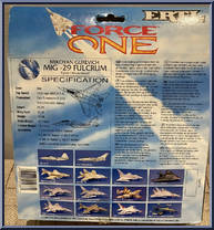Mikoyan Gurevich MIG-29 Fulcrum from Force One - Basic Series manufactured by ERTL [Back]