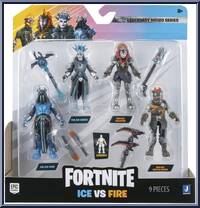 Ice vs. Fire from Fortnite - Legendary Micro Series manufactured by Jazwares [Front]