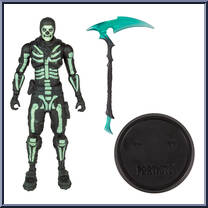 Green Glow Skull Trooper from Fortnite - Basic Series manufactured by McFarlane [Loose]