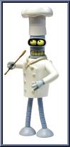 Bender (Chef) from Futurama - Basic Series manufactured by Toynami [Loose]