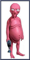 Nudar from Futurama - Basic Series manufactured by Toynami [Loose]
