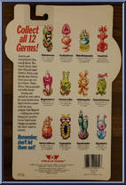 Hackahackasilliae from Germs - Basic Series manufactured by Worlds of Wonder [Back]