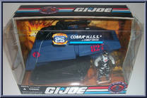 Cobra HISS Tank (Blue) / Cobra Driver from G.I. Joe - 25th Anniversary - Vehicle Sets manufactured by Hasbro [Front]