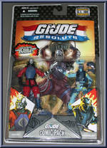 Shockblast / Destro from G.I. Joe - 25th Anniversary - Comic 2-Packs - Wave  8 manufactured by Hasbro [Front]