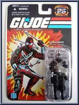 Snake Eyes (v3) from G.I. Joe - 25th Anniversary - Wave  7 manufactured by Hasbro [Front]