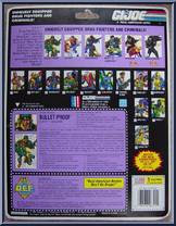 Bullet-Proof from G.I. Joe - Classic Collection - Series 11 - D.E.F. (Drug Elimination Force) manufactured by Hasbro [Back]