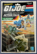 Double Machine Gun from G.I. Joe - Classic Collection - Series  7 - Motorized Action Packs manufactured by Hasbro [Front]