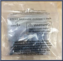 Steel Brigade Zombie 3-Pack from G.I. Joe - Collector's Club - 2014 Convention manufactured by Hasbro [Front]
