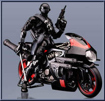 Speed Cycle for Snake Eyes from G.I. Joe - Model Kits manufactured by Flame Toys [Loose]