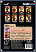Scarlett from G.I. Joe - ReAction Figures manufactured by Super7 [Back]