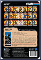Snake Eyes (Cartoon v2) from G.I. Joe - ReAction Figures manufactured by Super7 [Back]