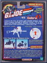 Snake Eyes (Black Uniform) vs. Cobra Commander from G.I. Joe vs. Cobra - Basic Series manufactured by Hasbro [Back]