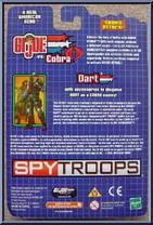 Dart vs. Dr. Mindbender from G.I. Joe vs. Cobra - Spy Troops manufactured by Hasbro [Back]