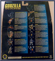 Rodan from Godzilla - Godzilla Wars - Carded Figures manufactured by Trendmasters [Back]