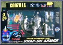Mecha-Godzilla from Godzilla - Godzilla Wars - Power-Up Snap-On Armor manufactured by Trendmasters [Front]