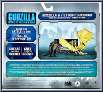 Godzilla / ET King Ghidorah from Godzilla - King of the Monsters - Basic Series manufactured by Jakks Pacific [Back]