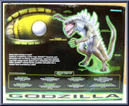 Fang Bite from Godzilla - Movie - Boxed Electronic Figures manufactured by Trendmasters [Back]