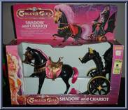 Shadow and Chariot from Golden Girl - Unicorns and Chariots manufactured by Galoob [Front]