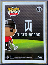 Tiger Woods (Red Shirt) from Golf - Pop! Vinyl Figures manufactured by Funko [Back]