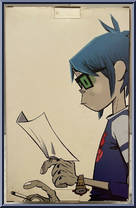 2D from Gorillaz - White Edition manufactured by Kidrobot [Back]
