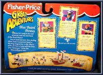 Blue Beard Pirates from Great Adventures - Basic Series manufactured by Fisher-Price [Back]