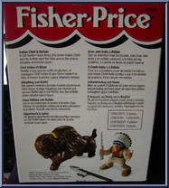 Indian Chief & Buffalo from Great Adventures - Basic Series manufactured by Fisher-Price [Back]