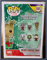 Holiday Dancing Groot (Snowy) from Guardians of the Galaxy - Pop! Vinyl Figures manufactured by Funko [Back]