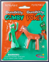 Gumby & Pokey (Gumbitty) from Gumby - Orange / Green Card manufactured by NJ Croce [Front]