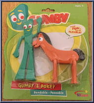Gumby & Pokey from Gumby - 2014 Green Cards manufactured by NJ Croce [Front]