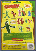Gumby & Pokey (Mini) from Gumby - 2014 Green Cards manufactured by NJ Croce [Back]