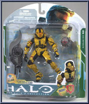 Spartan Soldier CQB (Gold) from Halo 3 - Series 5 - Equipment Edition manufactured by McFarlane [Front]