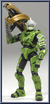 Spartan Soldier Hayabusa (Sage) from Halo 3 - Series 6 - Medal Edition manufactured by McFarlane [Loose]