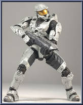 Spartan Soldier Mark VI (White) (Specialty) from Halo 3 - Series 1 - Multiplayer manufactured by McFarlane [Loose]