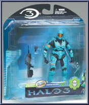 Spartan Soldier ODST (Cyan) from Halo 3 - Series 2 - Multiplayer manufactured by McFarlane [Front]