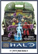 Covenant Elite Combat (Blue) from Halo - Blind Bags - Series  4 manufactured by Mega Bloks [Front]