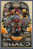 Covenant Elite Combat (Cyan) from Halo - Blind Bags - Series  6 manufactured by Mega Bloks [Front]
